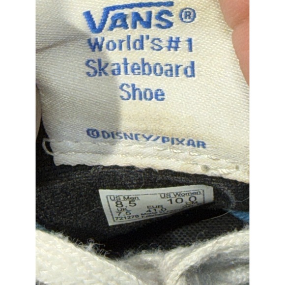 VANS Disney Toy Story Womens 10 Mens 8.5 Woody Buzz Lightyear AOP Skate Shoes